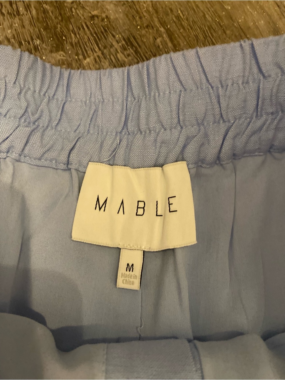 Mable Blue Two Piece Crop Top & Shorts Set Size M - Picture 5 of 5
